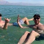 Ben and Lenny in the Dead Sea