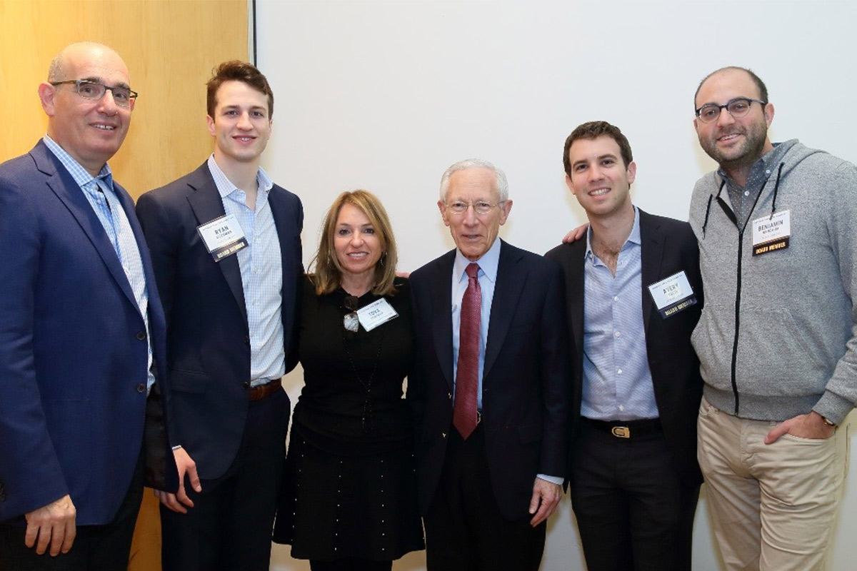 Yoram Tietz, Ryan Eisenman, Tova Dorfman, Stanley Fischer, Avery Rosin, Ben Birnbaum at the Excel 2017 Summit