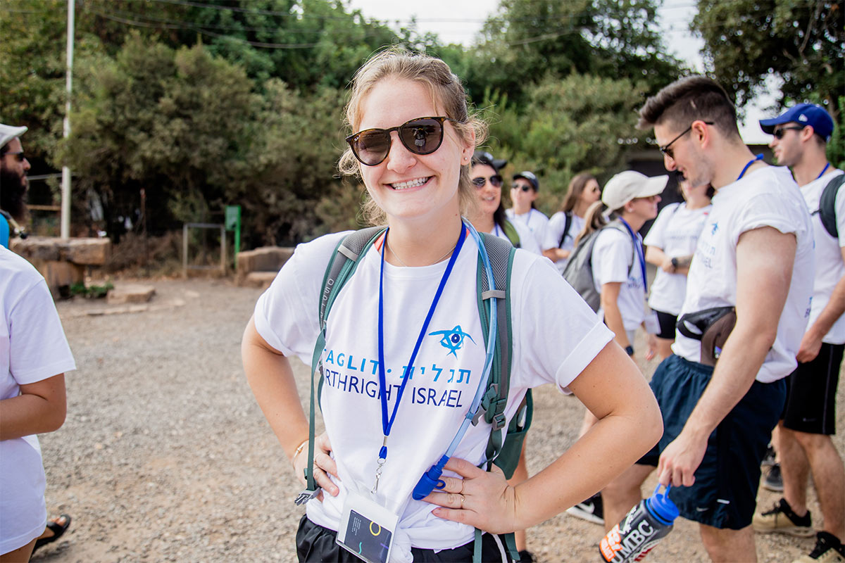 A BIrthright Israel participant smiling