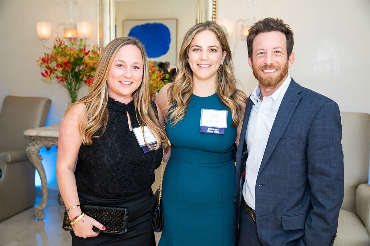 Brooke Pertnoy, Isabella Katzenberg and Kevin Shapiro 