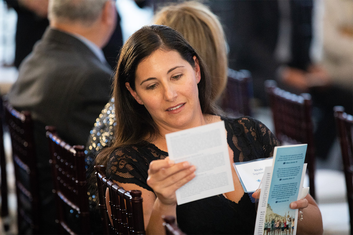 Nicole Segalowitz at a Birthright Israel Foundation event.