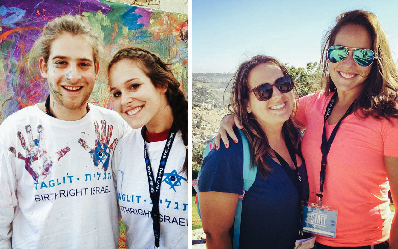 A collage of photos from Marisa Obuchowski's 2011 Birthright Israel trip