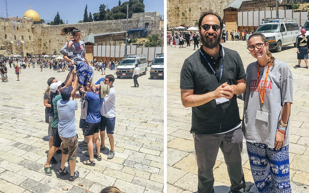 Lisa & Hal Philipson's daughter Cory having her Bat Mitzvah at the Kotel on her Birthright Israel trip