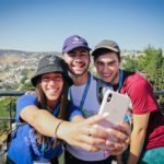 Birthright Israel participants taking a selfie