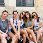 Mia Kalt in the Old City in Jerusalem with four friends from her Birthright Israel group