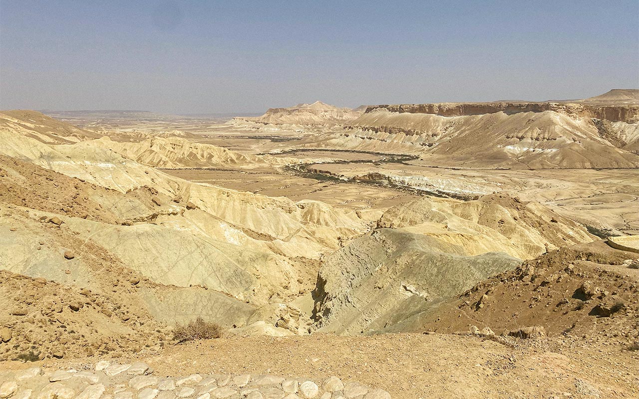 The Negev as viewed from Masada on Zander Schnitzer's Birthright Israel trip
