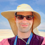2022 Birthright Israel alum Adam Shapiro taking a selfie on top of Masada