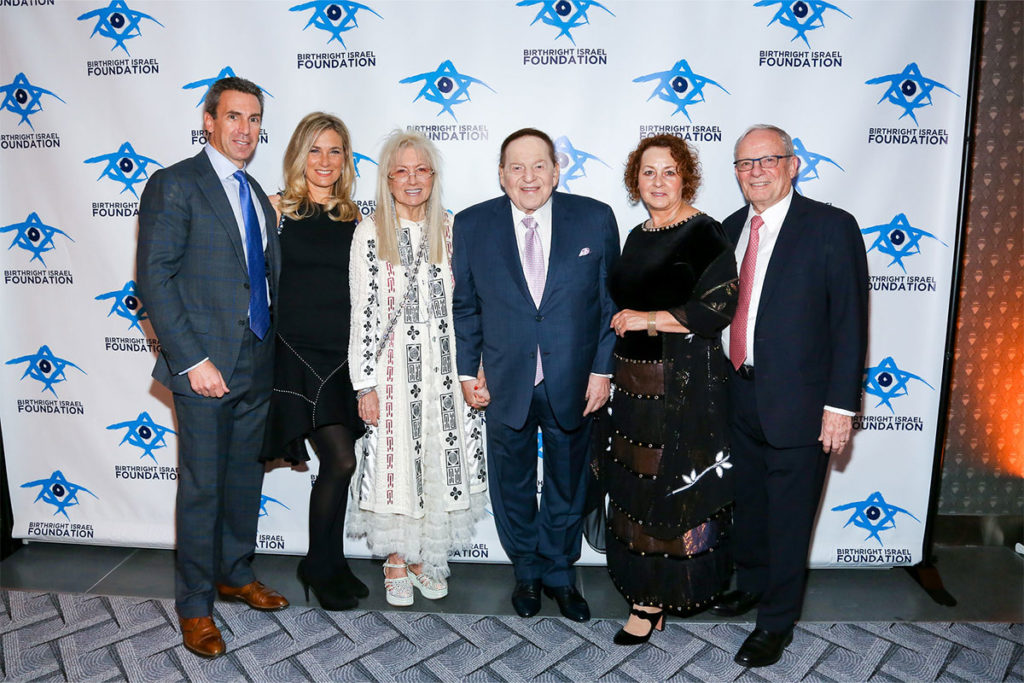 Tom Stern, Denise Stern, Dr. Miriam Adelson, Sheldon Adelson z''l, Regina Tapoohi, Izzy Tapoohi