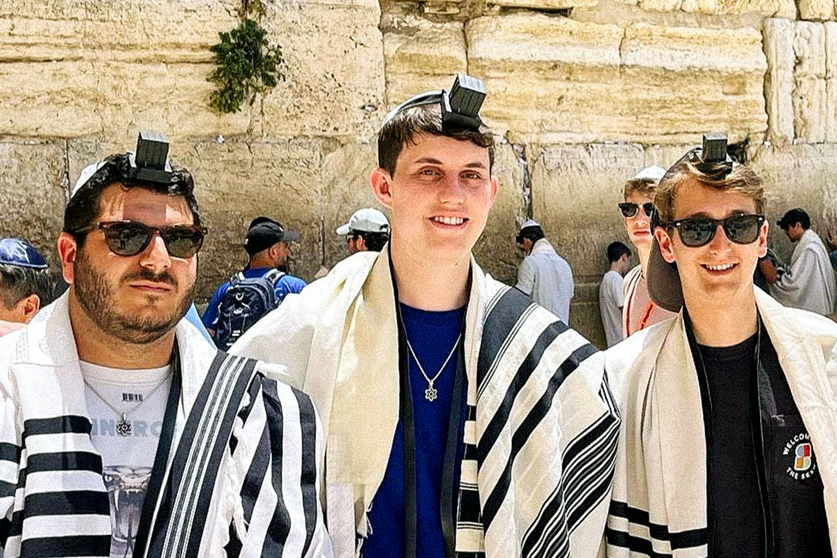 Birthright Israel alum Billy Richman at the Kotel