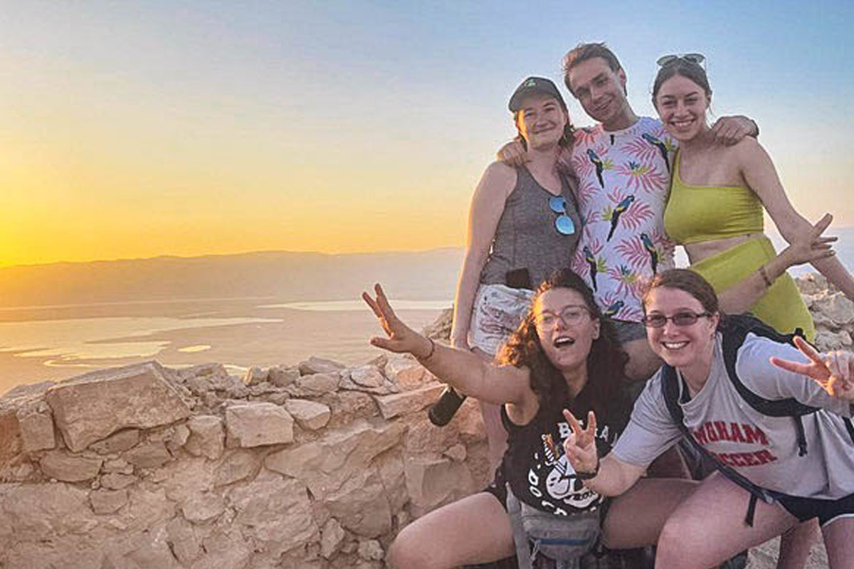 Katherine and her bus mates on Birthright Israel