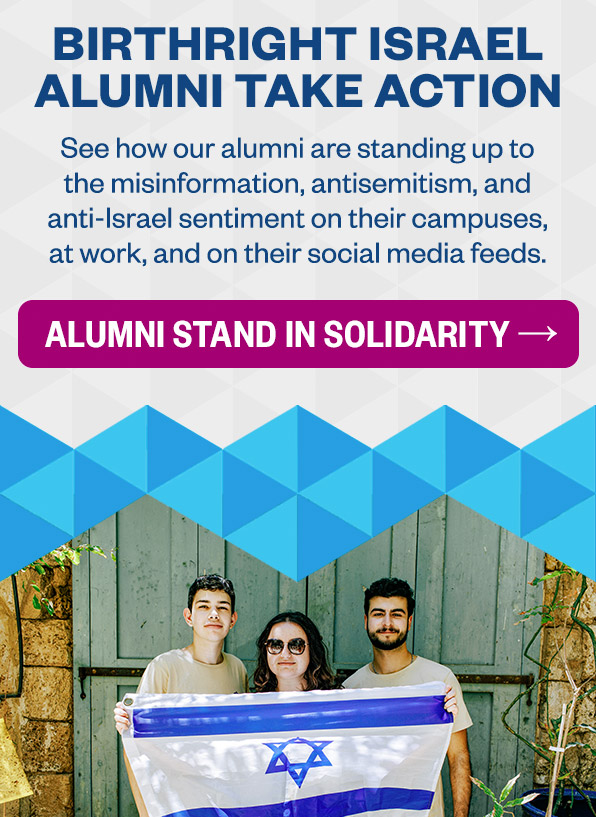 Birthright Israel Alumni Take Action